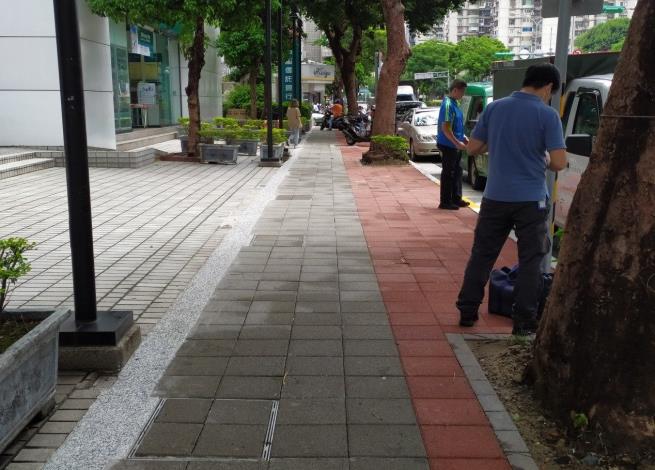圖3民生東路三段人行道鋪面更新工程施工後照片