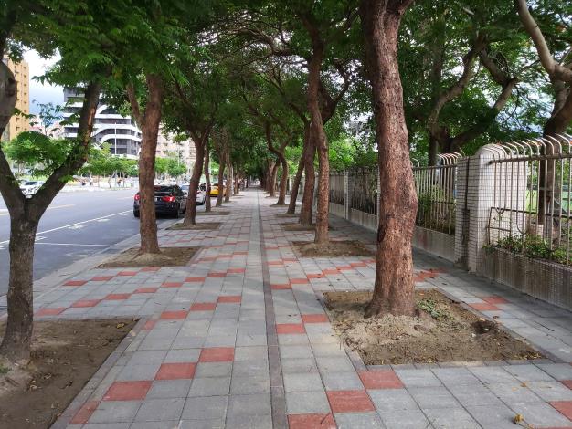 圖3 士林高商周邊人行道工程施工後1