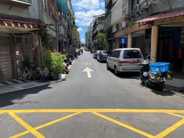 圖6. 武成街巷尾路面施工後