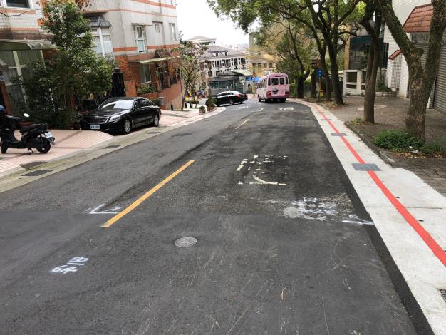 圖4、政大一街路面施工前