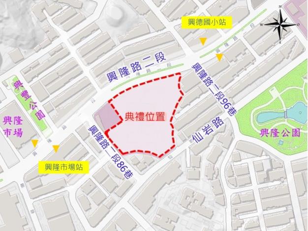 圖3採訪位置及公車站資訊圖