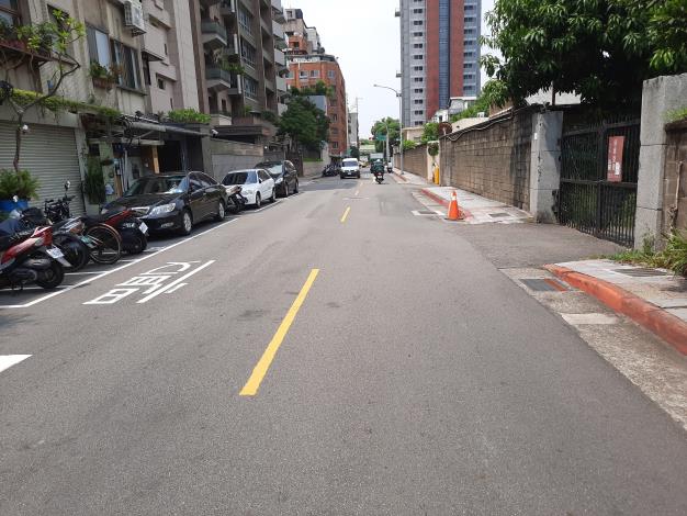 圖4施工前(建國南路2段69巷近瑞安街208巷口路段)