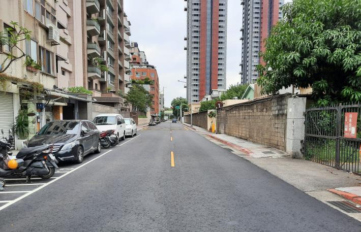 圖5施工後(建國南路2段69巷近瑞安街208巷口路段)