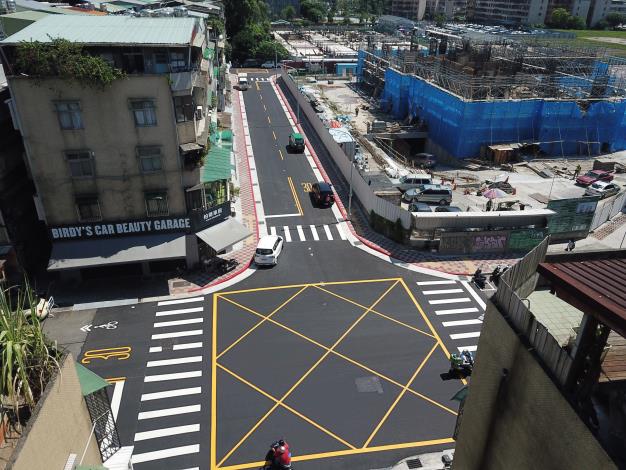 圖3 信安街15巷空拍施工後照片1