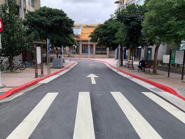 圖4北投區中央北路3段53巷路面照片(更新後)