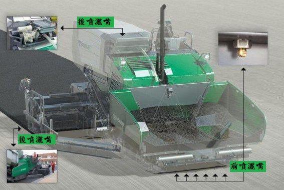 圖1 自動噴油型鋪裝機