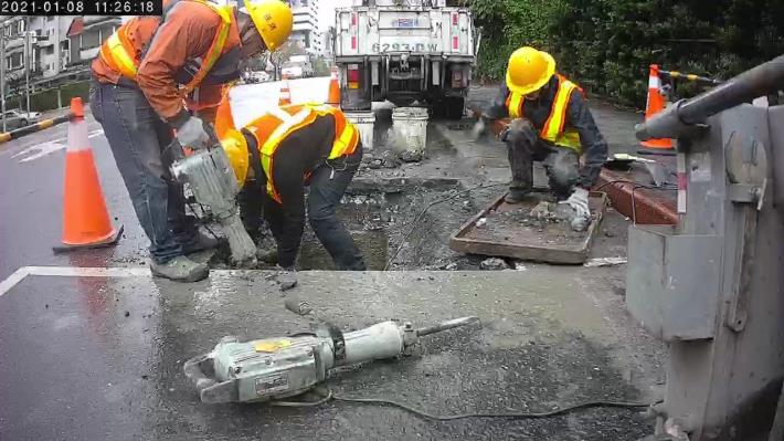 圖4 道路施工即時攝影回傳畫面
