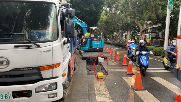 圖3 道路施工即時攝影