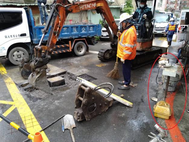 圖2 道路施工即時攝影