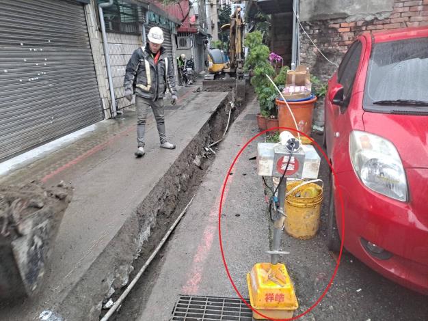 圖1 道路施工即時攝影