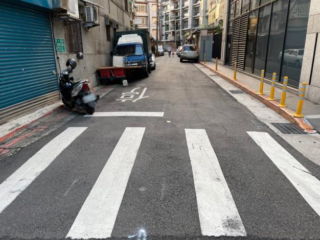 圖4士林區德行東路109巷73弄路面照片更新前2