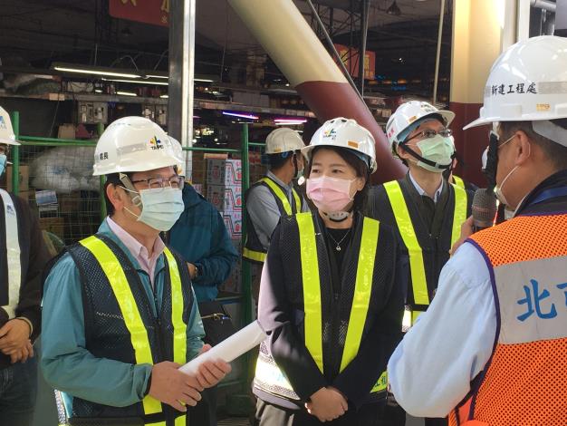圖8. 黃珊珊副市長視察一果魚市場工地4