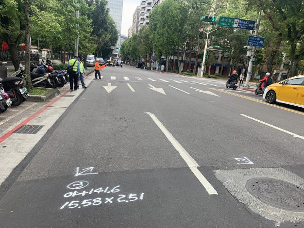 圖2 逸仙路（忠孝東路4段至仁愛路4段）施工前照片1