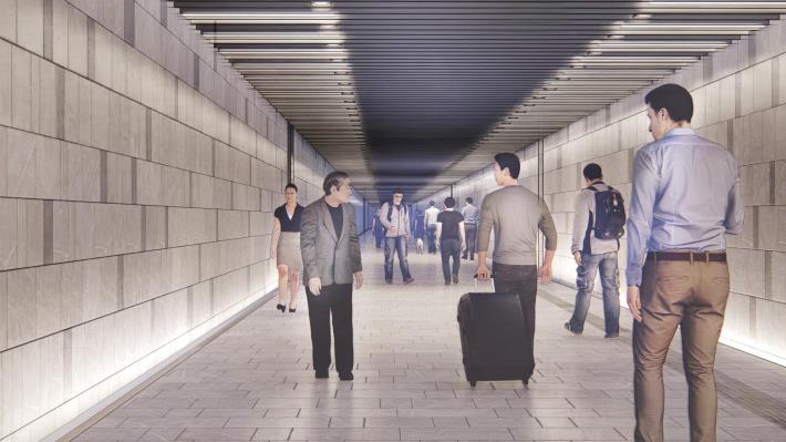 圖6. 常德街人行地下道模擬圖