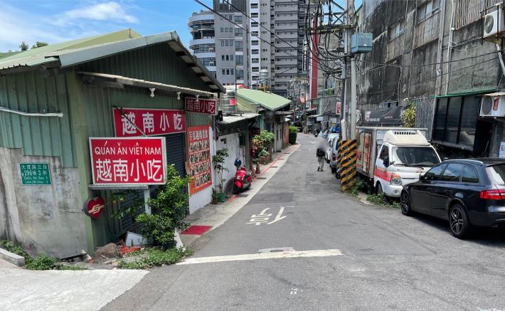 圖3北投區大度路3段296巷路面照片(更新前)