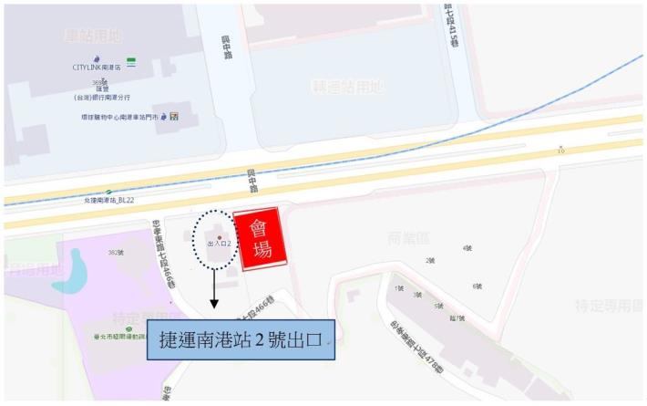 圖5生技聯外動土典禮大眾運輸路線圖