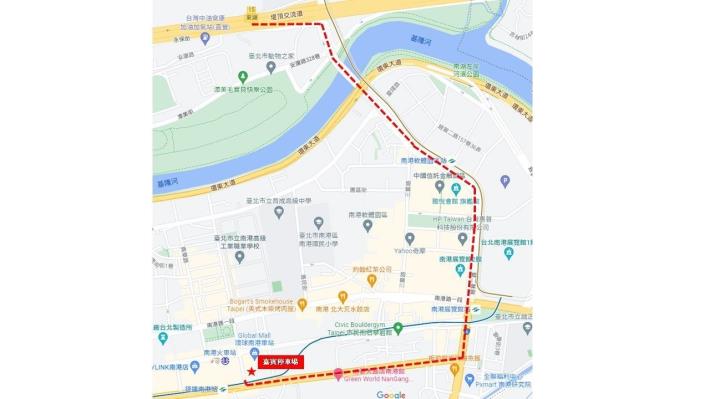 圖3生技聯外動土典禮自行開車路線圖(北往南)
