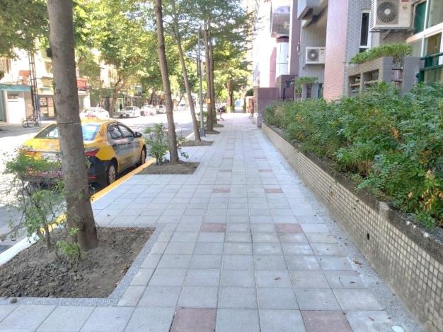圖6松山區健康國民小學周邊人行道工程施工後