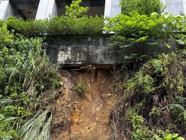 圖4 北投區奇岩路1號邊坡崩塌照片