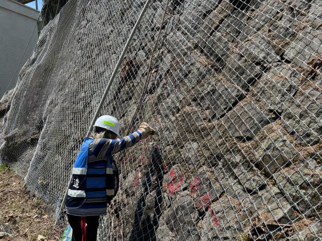 圖8 北投區奇岩路1號邊坡崩塌施工照片