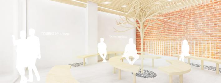 圖5內部空間示意圖-遊客休憩中心