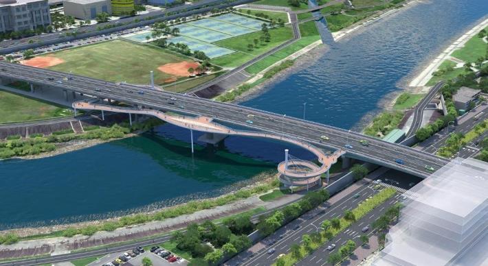 圖5 民權大橋跨河段上部結構改建統包工程」願景圖