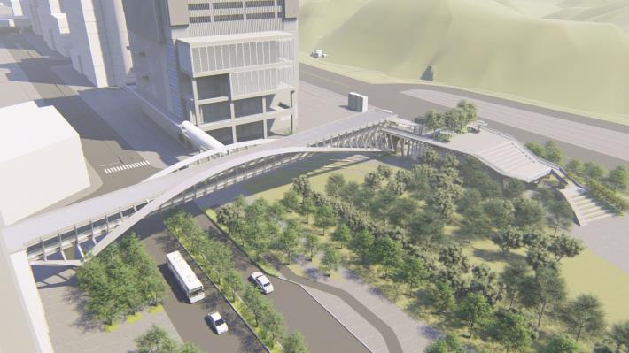 圖5南港立體連通空橋完成模擬圖