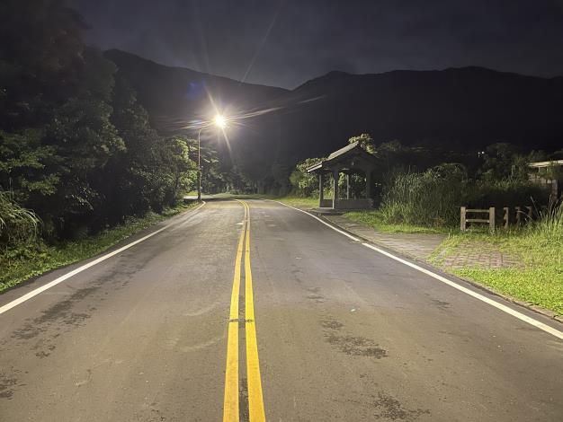 圖3 陽金公路夜間標線