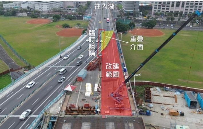 圖3 內湖端重疊介面位置