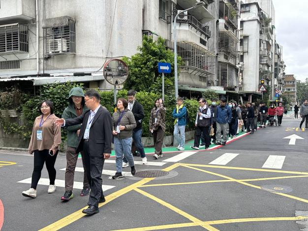 圖10大學里交通友善區實地觀摩