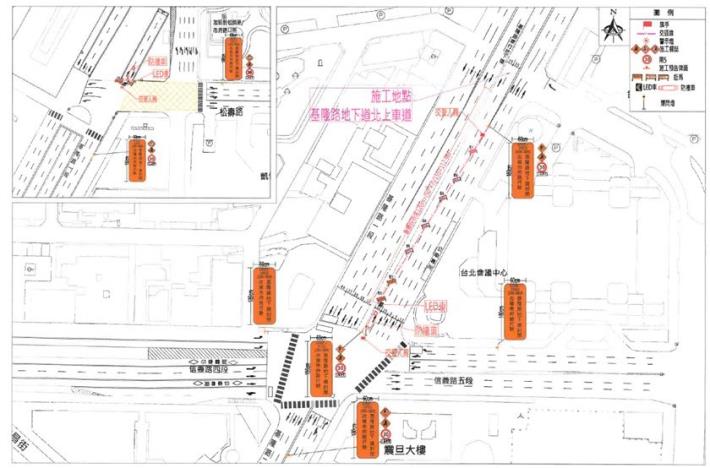 圖3 北向長短隧道段施工管制點