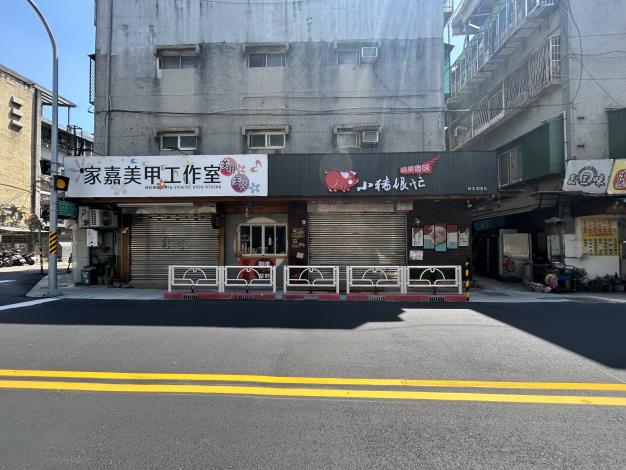 圖4 忠孝東路5段524巷實體人行區隔完成圖1