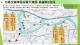 圖2堤頂大道一段路面銑鋪更新交維管制示意圖(第一階段北向車道)