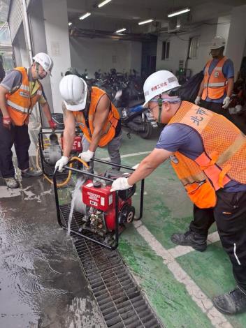 圖3抽水機整備測試完成