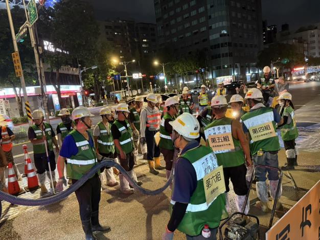 圖3 半剛性施工中-工作人員明確分派