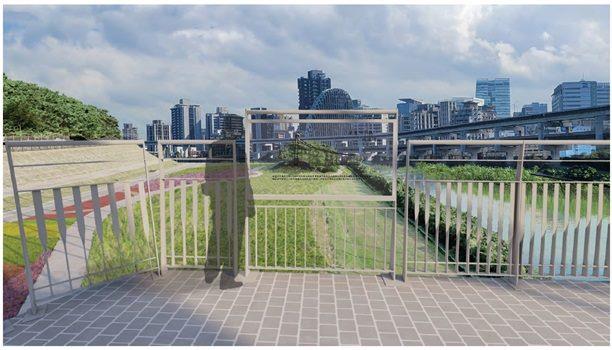 圖7葫蘆洲吊橋遺址解說牌模擬圖