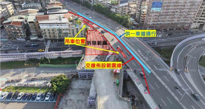 圖3中正橋主橋交維佈設圖