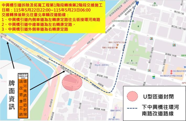 圖3交維改道行駛動線圖