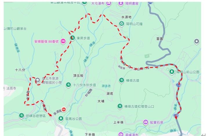 圖6一般車輛建議替代道路圖示
