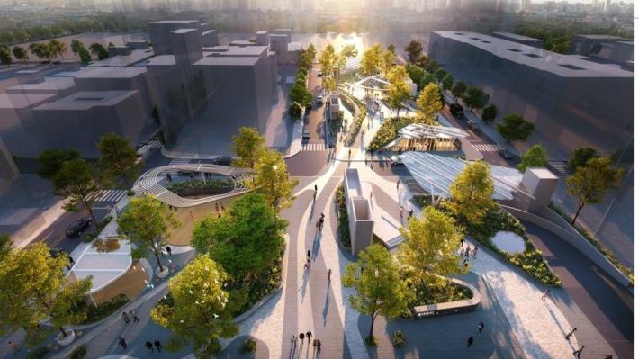 圖3成功市場地面層建築透視圖