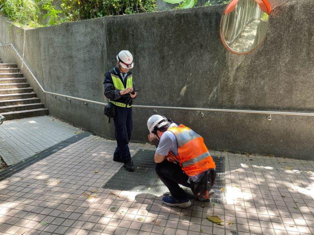 圖2人行地下道機電設施檢查作業