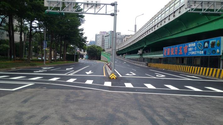 仁愛路與建國南路口完工後現況