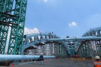 11205-主橋拱肋橫管吊裝作業