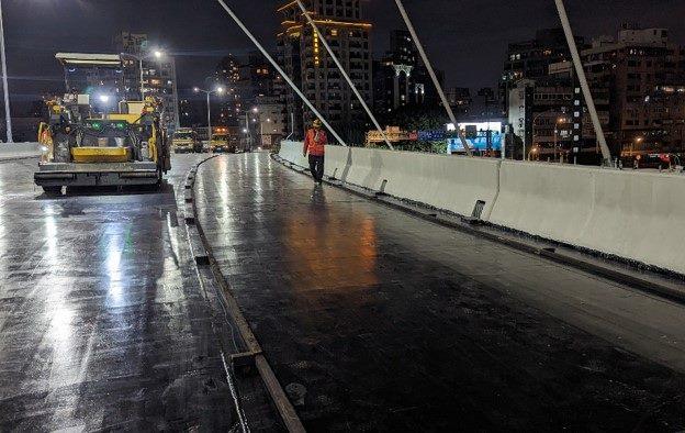 11212-B103L鋼床鈑GUSS鋪面舖築作業