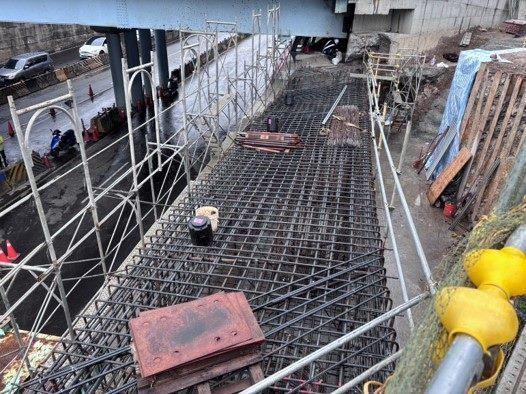 11212-A1L橋台基礎鋼筋綁紮作業