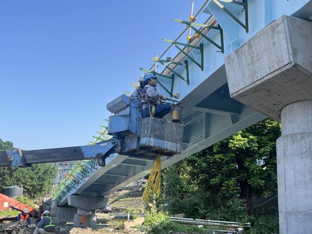 11403-下游側牽引道三角托架安裝