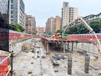 114.07.10-筏基坑回填混凝土澆置