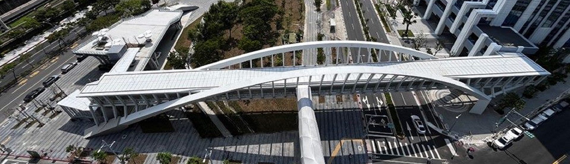 南港立體連通平臺工程主橋及副橋全景空拍