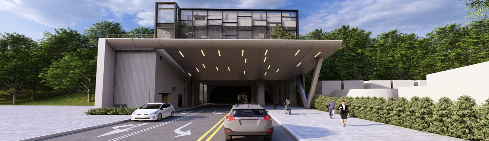 「國家生技園區聯外道路」北洞口完成模擬圖