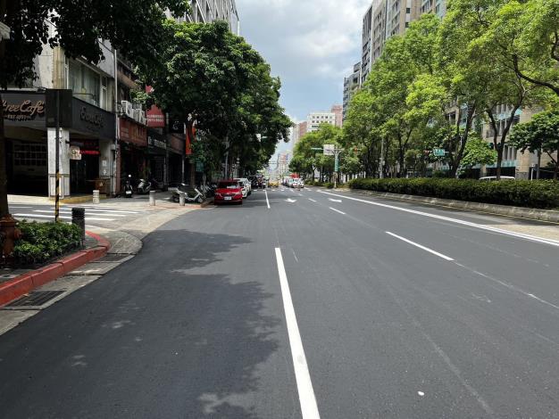 圖10大範圍路面銑鋪更新完成